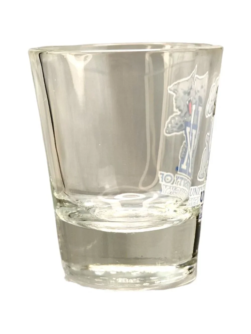 Hunter University of Kentucky Wildcat Logo Shot Glass Vintage EUC